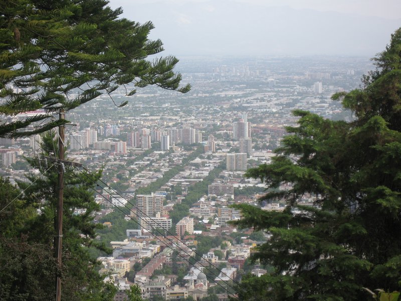 25 Santiago - View From  Cerro San Cristoba