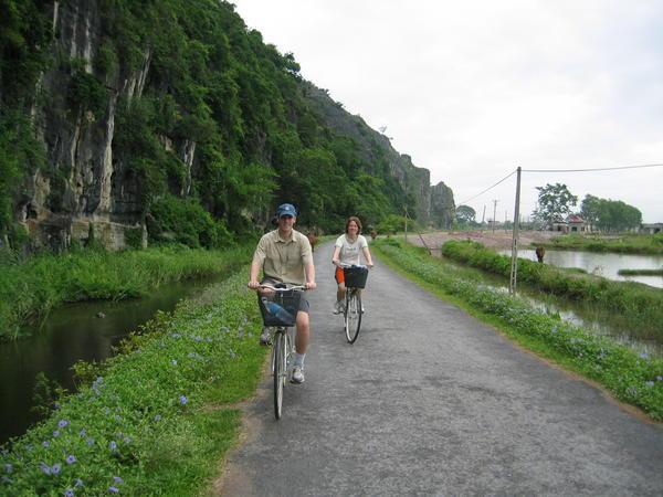 Biking in Tam Coc