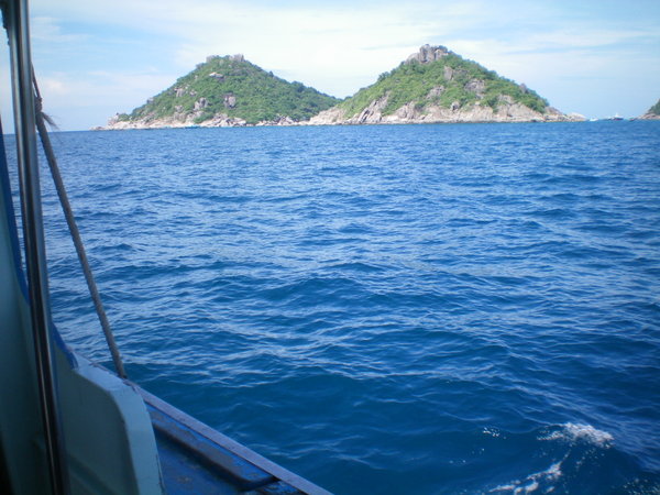 On the dive boat, Ko Tao