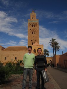 Chris and I in front of the Koutoubia