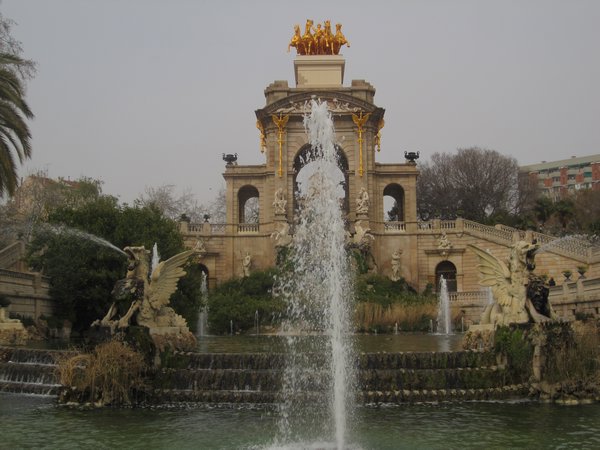 Fountain in Parc de La Ciutadella