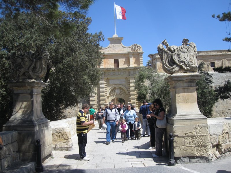 Gates to Mdina from Rabat