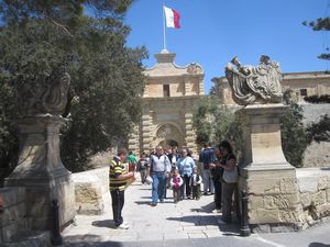Gates to Mdina from Rabat