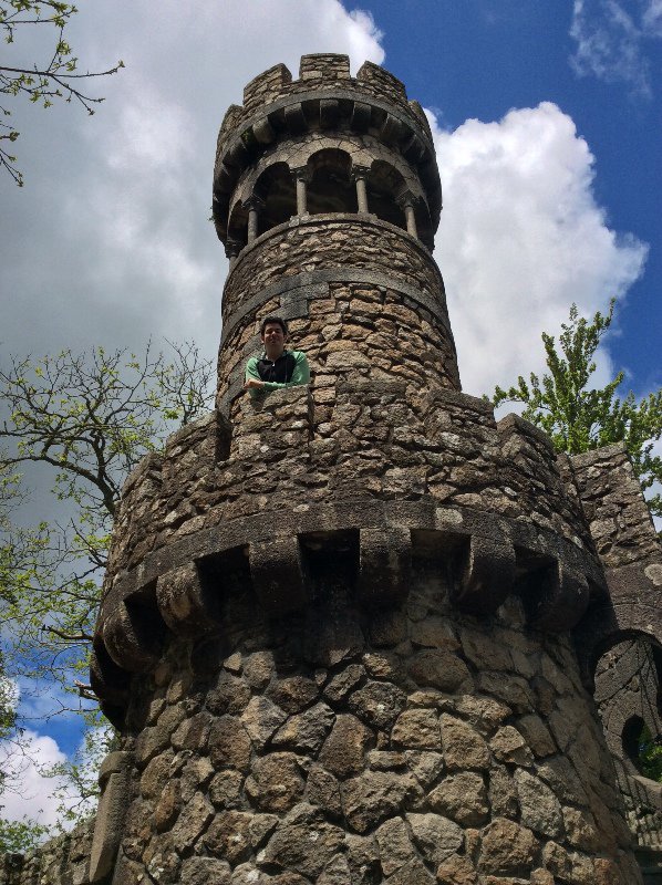 Chris in the Regaleira Tower