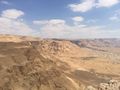 Overlooking the desert from Masada