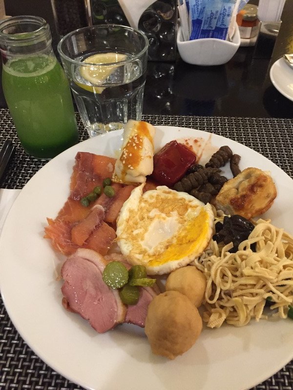 Breakfast hodgepodge at the Intercontinental
