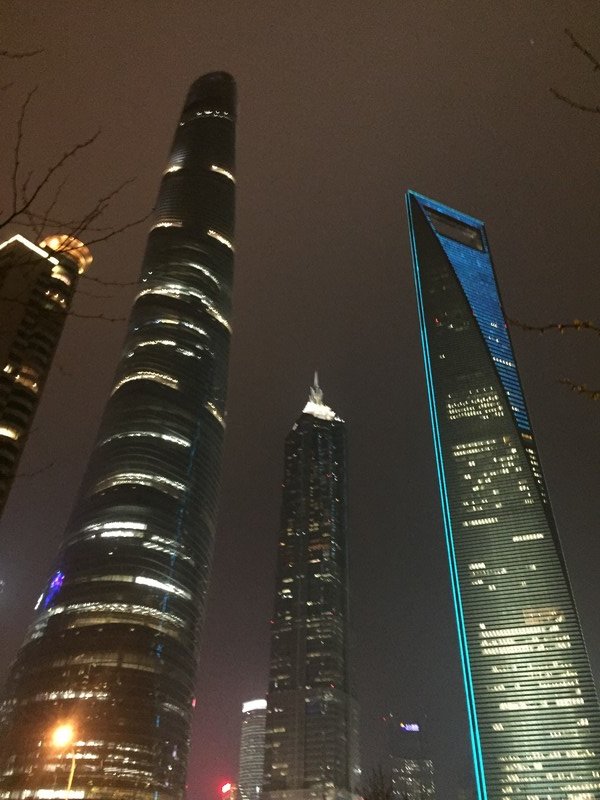 Shanhai Tower, Jin Mao Tower, and Shanghai World Financial Center