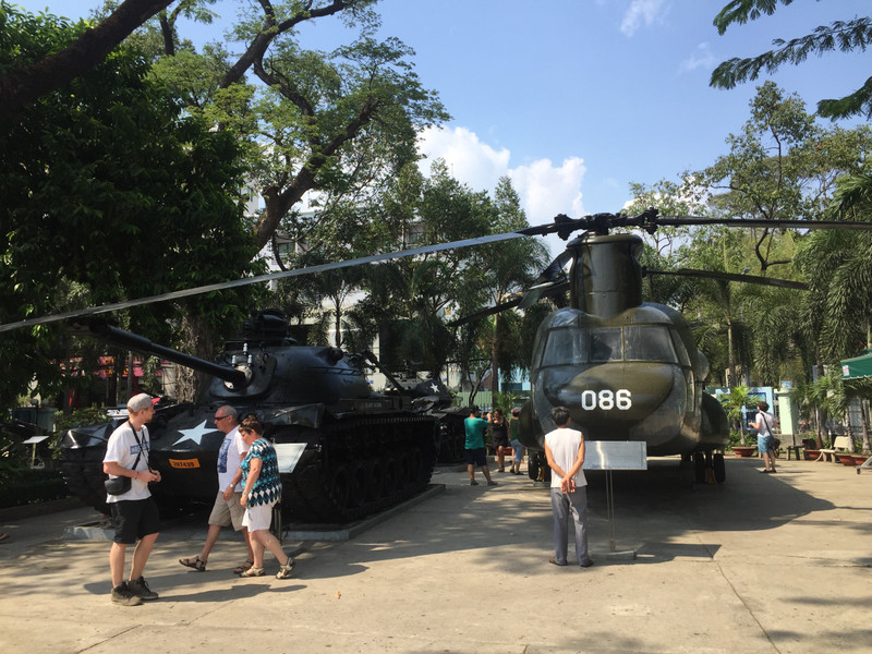 Aircraft outside the Vietnam War Remnants Museum