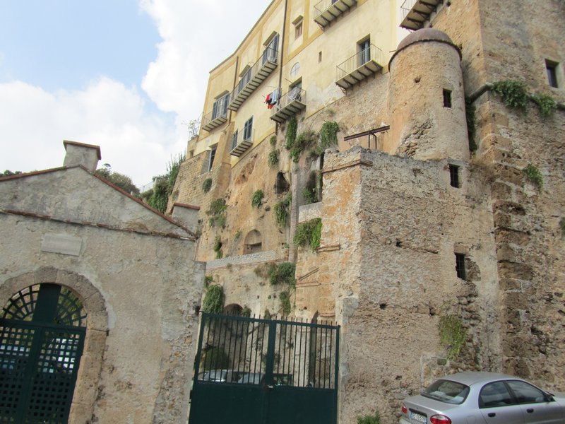 Apartments built into ancient walls