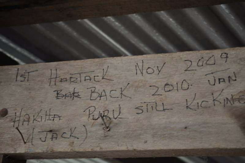 7. Message in the shearing shed 