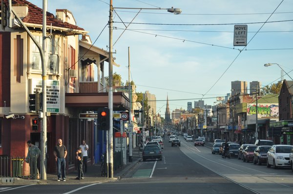 29. Back into civilisation - a Melbourne street scene