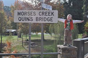 62. Chuffed Quinn at finding a bridge named after him