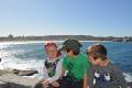 5. The boys overlooking Bondi Beach