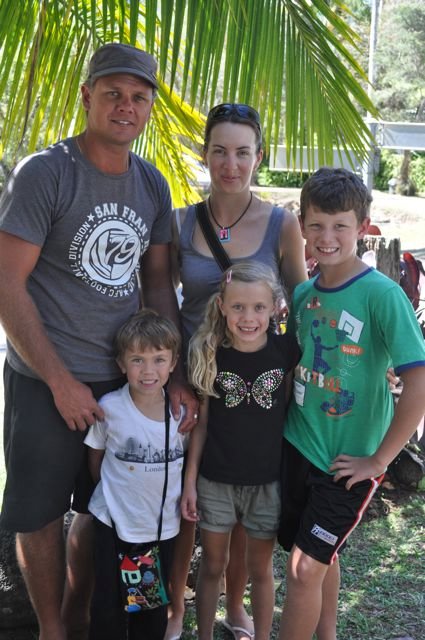 3. Travis, Emma, Tyson, Natalie and Oliver Bath - proving that travelling the Top End can be done!