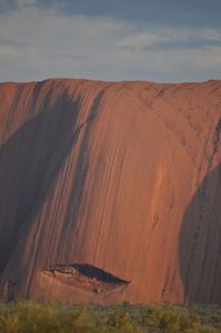 81. A sighing Uluru, resigned to the knowledge that people will climb her later today?