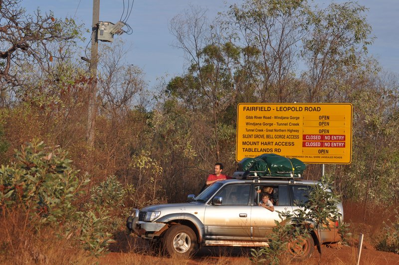1. Paul's favourite sign so far, Gibb River Road is open!
