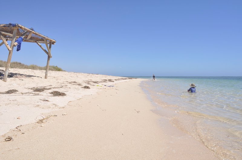 36. A secluded beach outside Carnarvon