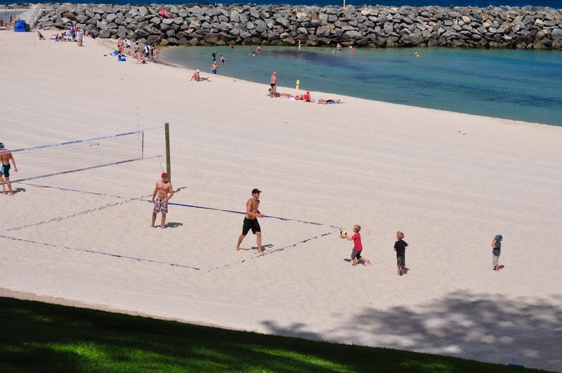 13. Cottesloe Beach - can you spot Quinton, the self-appointed ball boy?