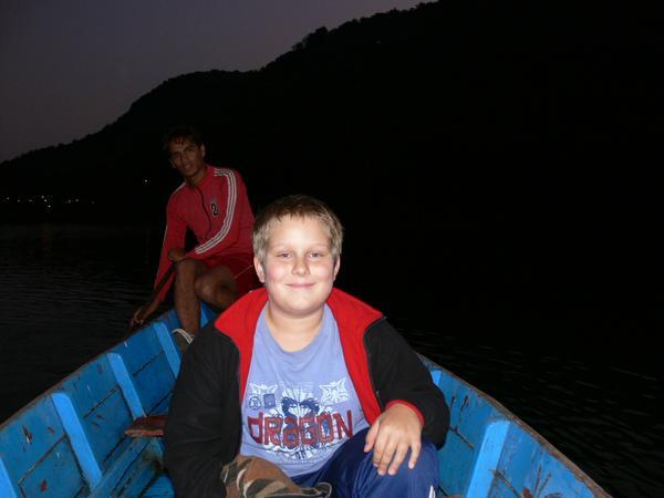 Evening boat ride on Lake Phewa