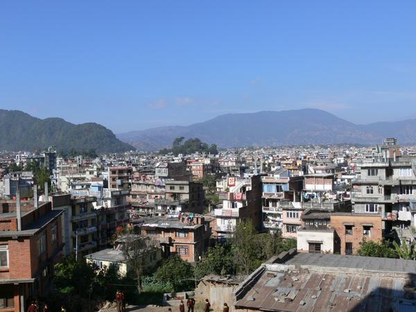 View of Kathmandu from our hotel room