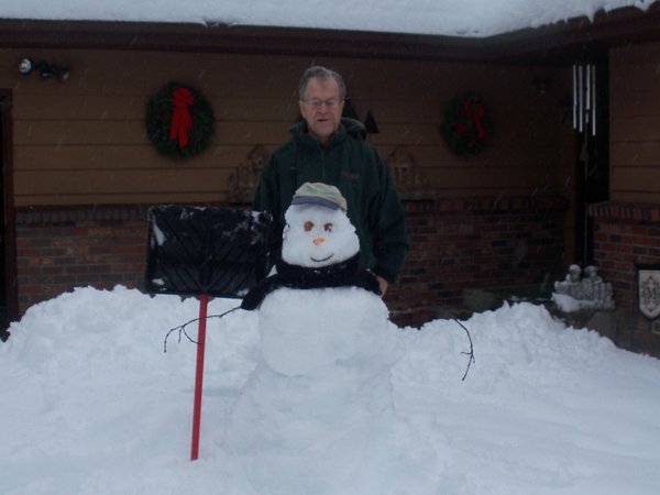 Dwight's snow lady