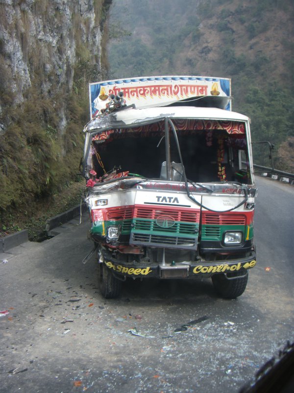 Worrying Views on the Journey Back to Kathmandu