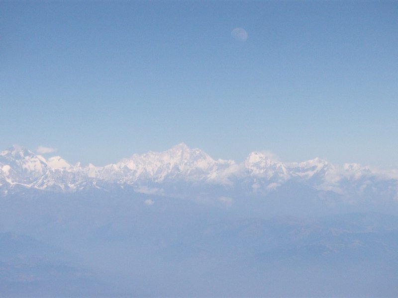 Mt. Everest Seen from the Plane
