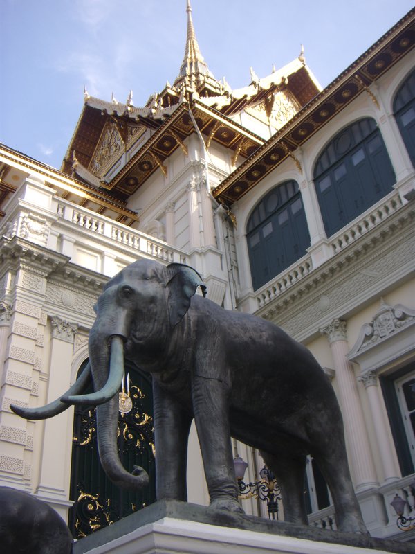 Elephant Statue in Grand Palace Ground