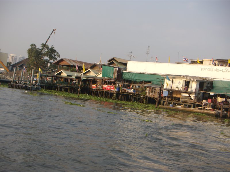 Huts over the Chao Phraya River