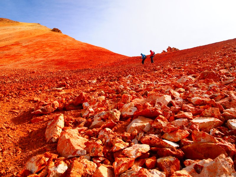 Walking Down a Martian World