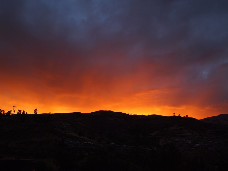 Explosive Huaraz Sunset
