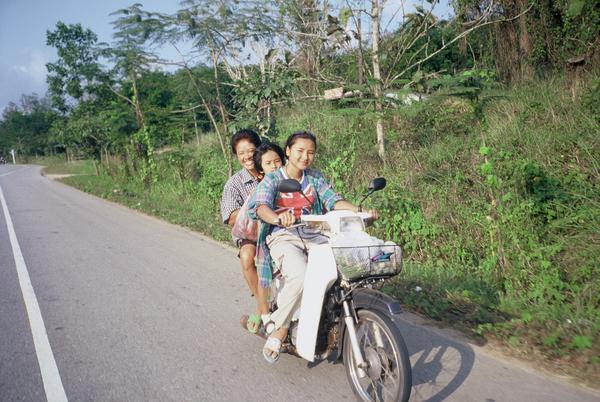 Thai Babe on a Bike