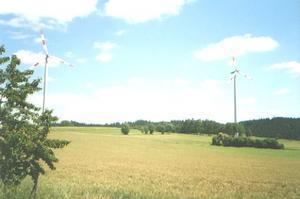 Czech Border windmills.