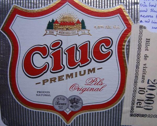 Romanian Beer label