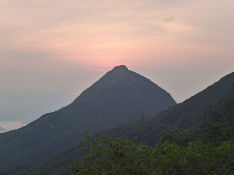 Sun setting over Lantau