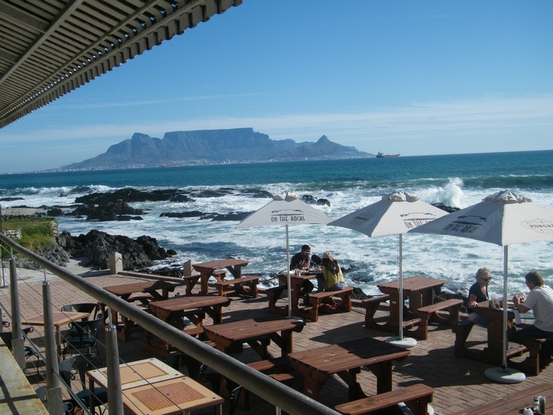 View from 'On the Rocks Restaurant' to Table Mountain