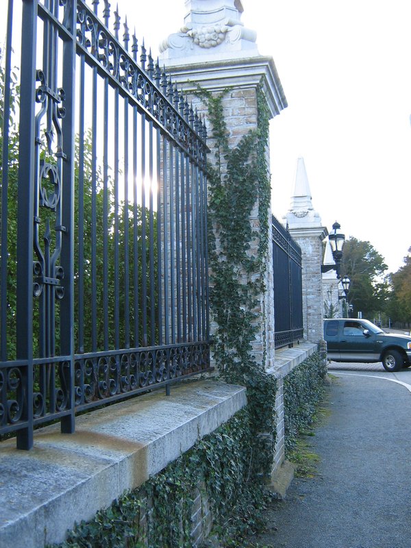 Mansion sidewalk