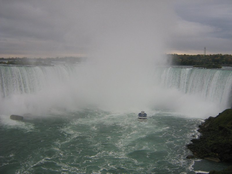 It's going into the falls!!