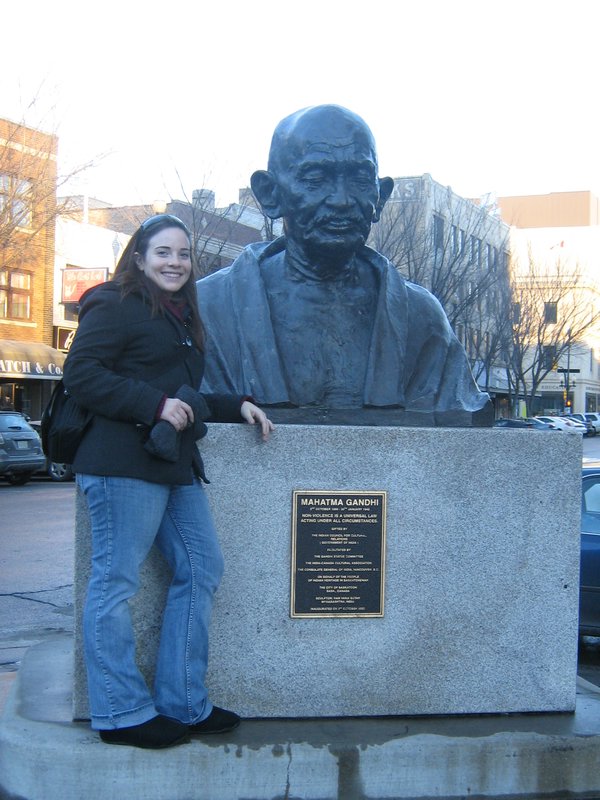 Ghandi and I on 2nd Street 