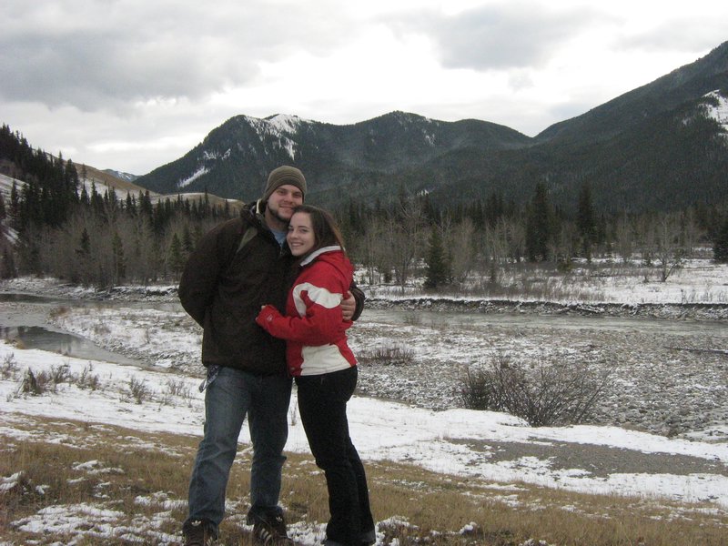 Christian and I in the middle of the Rockies