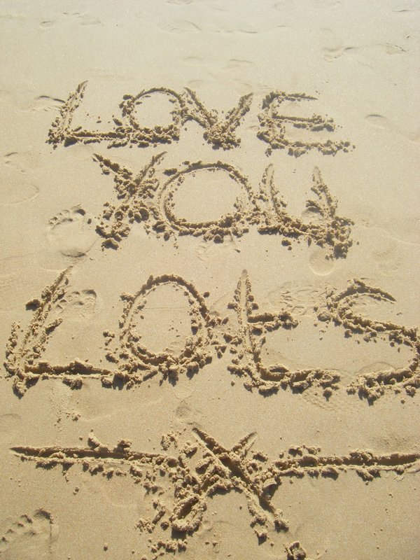 message in the sand
