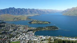 Queenstown from top of cablecar