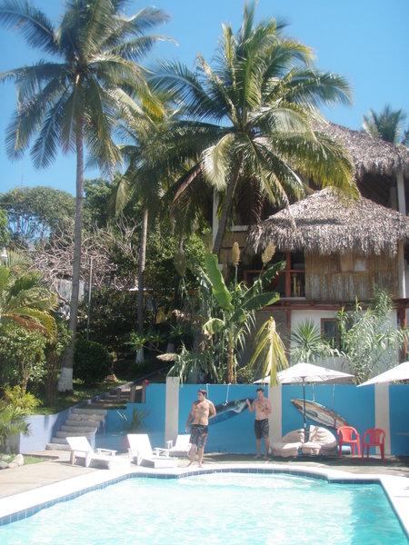 Our "Hostel" at El Tunco