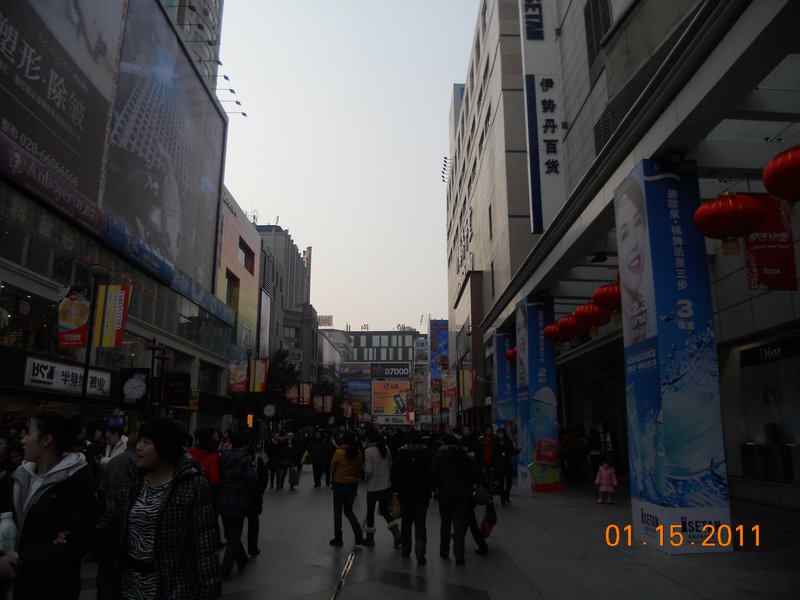 Downtown Chengdu.