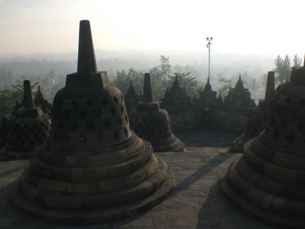 View from the Top of Borobudur