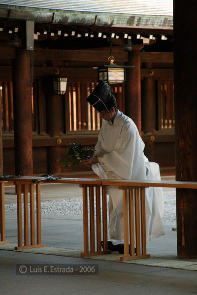 Monk at Meiji-Jingu Shrine
