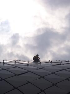 Worker on Roof