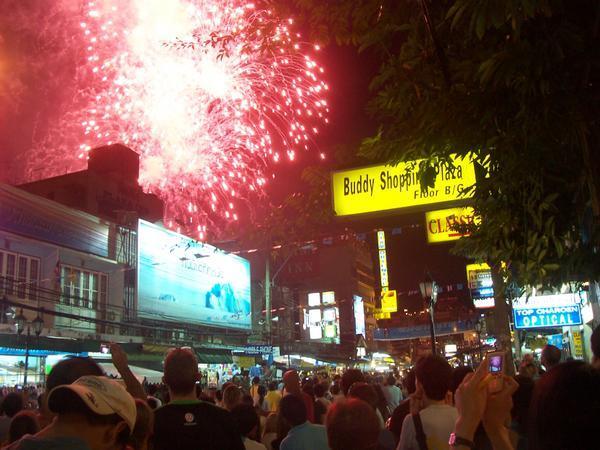 Khao San fireworks