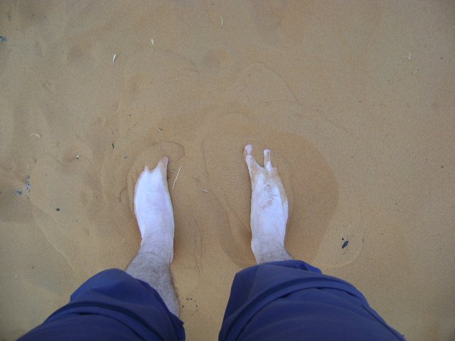 My feet...in the Sahara