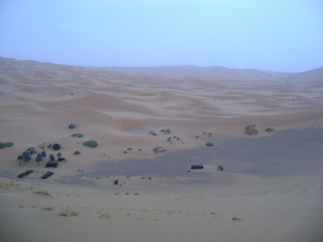 More of the dunes...camp should be visible below